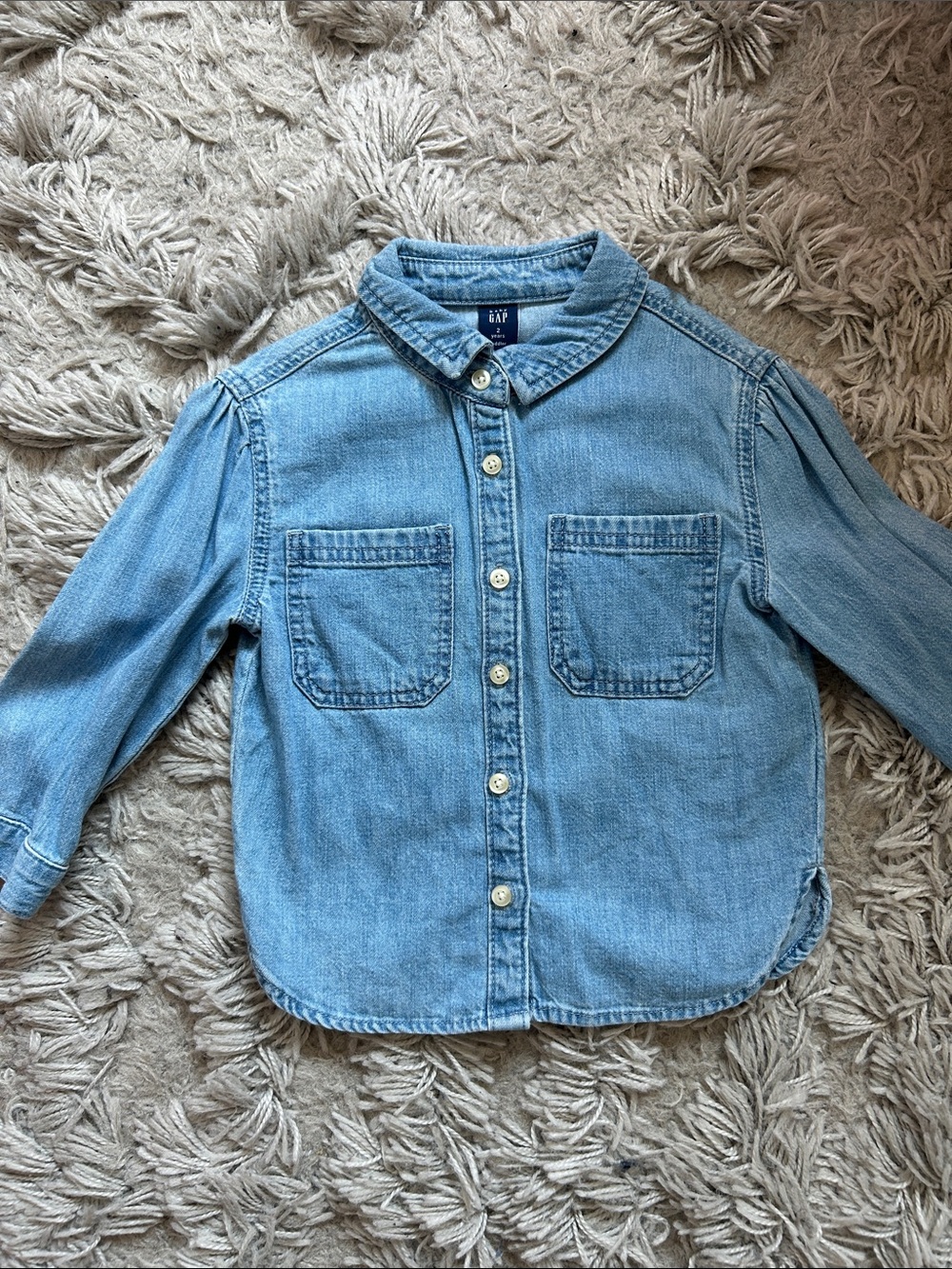 Baby Gab Chambray Shirt Toddler Girls